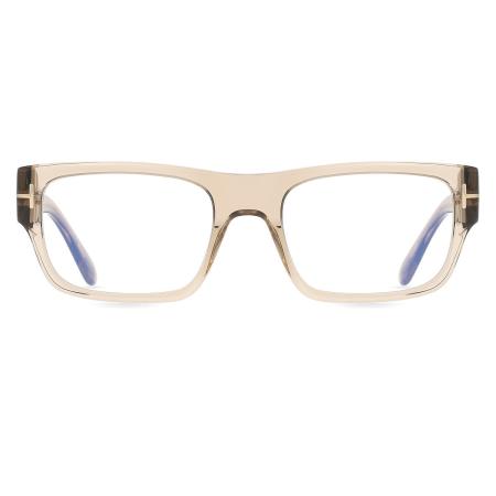 Tom Ford FT6034-B 051 Blauw-Light Block Bruin Heren Bril
