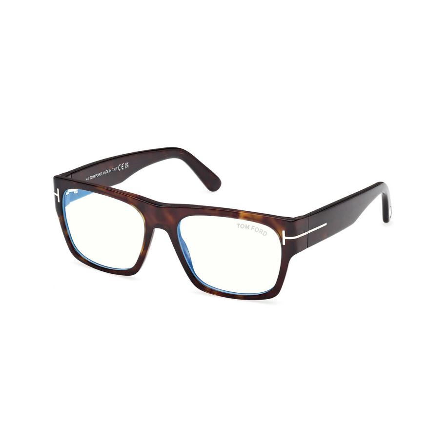 Tom Ford FT6035-B 52 Blauw-Light Block Tortoiseshell Heren Bril