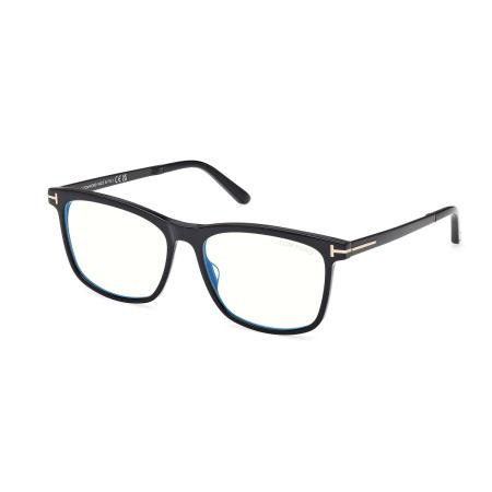 Tom Ford FT6038-B 001 Blauw-Light Block Zwart Heren Bril