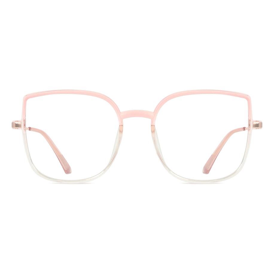 Dames Cat-eye Volledige rand Plastic Roze Bril - Anti-Blauwlichtglazen - SmartBuy Collection