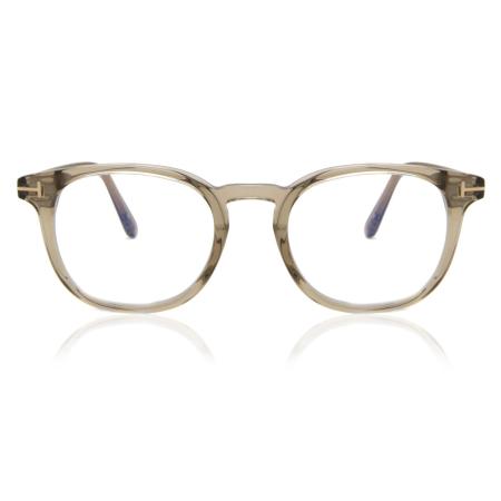 Tom Ford FT5819-B 057 Blauw-Light Block Bruin Heren Bril