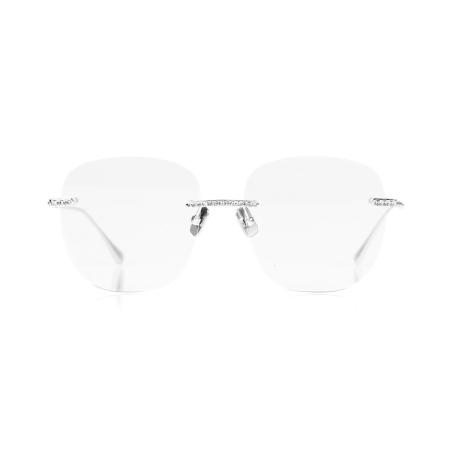 Anna-Karin Karlsson CRYSTAL OPTICAL 2.0 - SOFT SQUARE Wit Goud Zilver Dames Bril