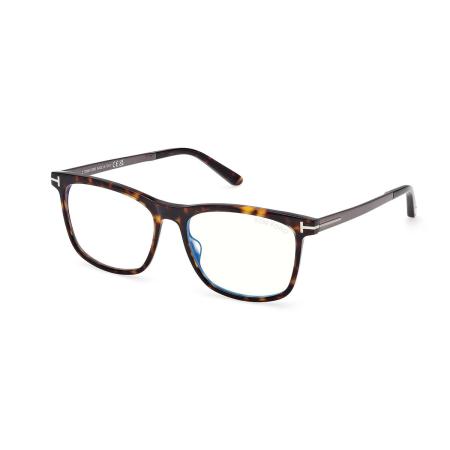 Tom Ford FT6038-B 052 Blauw-Light Block Tortoiseshell Heren Bril