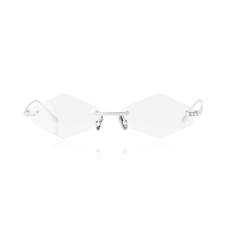 Anna-Karin Karlsson CRYSTAL OPTICAL 2.0 - TRIANGLE Wit Goud Zilver Dames Bril
