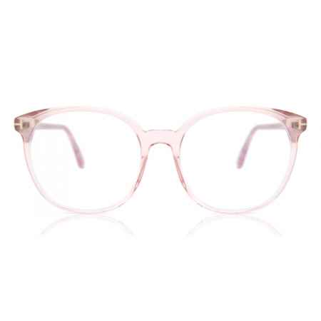 Tom Ford FT5671-B 072 Blauw-Light Block Roze Dames Bril