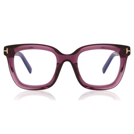 Tom Ford FT5880-B 081 Blauw-Light Block Purple Dames Bril