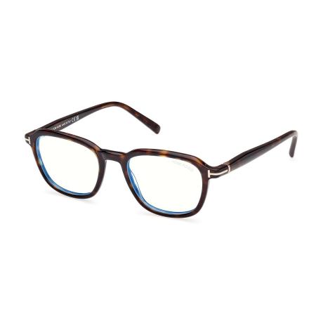 Tom Ford FT5980-B 052 Blauw-Light Block Tortoiseshell Heren Bril