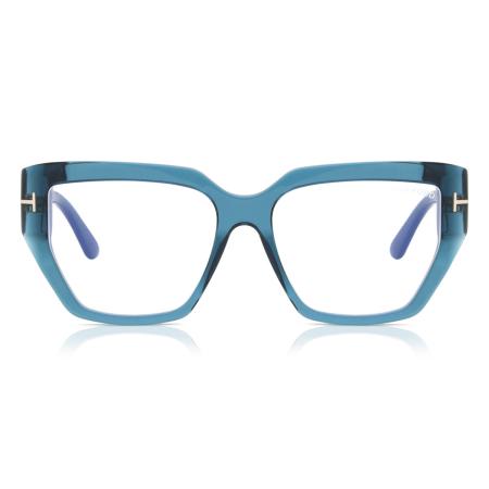 Tom Ford FT5951-B 092 Blauw-Light Block Blauw Dames Bril
