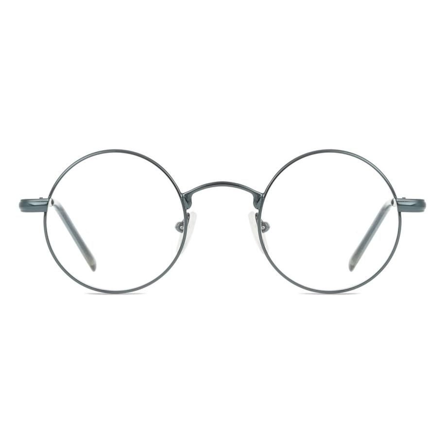 Heren Rond Volledige rand Metaal Blauw Bril - Anti-Blauwlichtglazen - SmartBuy Collection