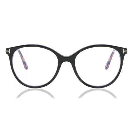 Tom Ford FT5742-B 005 Blauw-Light Block Zwart Dames Bril