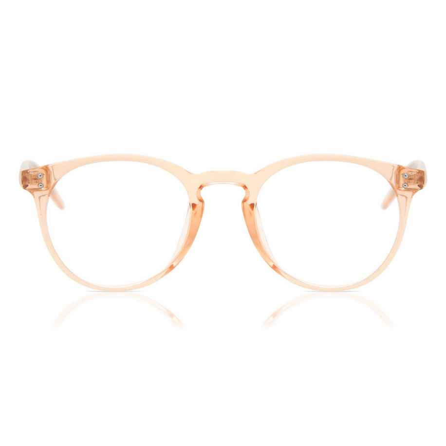 Heren Ovaal Volledige rand Plastic Roze Bril - Anti-Blauwlichtglazen - SmartBuy Collection