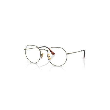 Ray-Ban Jack Titanium Optics Goud montuur Helder glazen Gepolariseerd 49-20