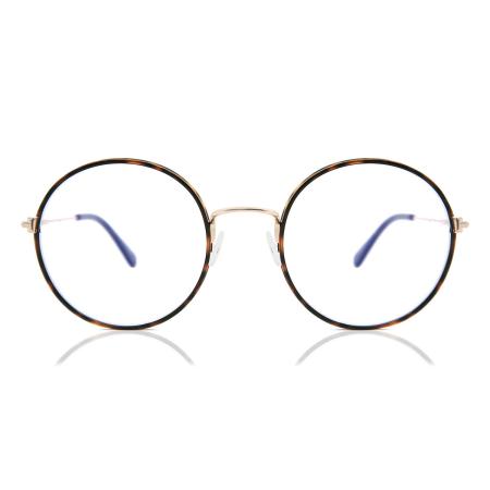 Tom Ford FT5632-B 052 Blauw-Light Block Tortoiseshell Dames Bril