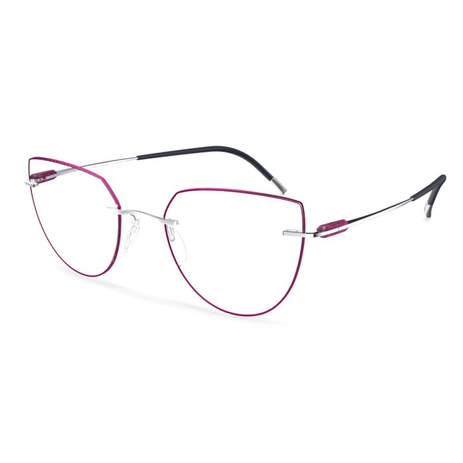 Silhouette Purist 5561/MW 7205 Roze Dames Bril