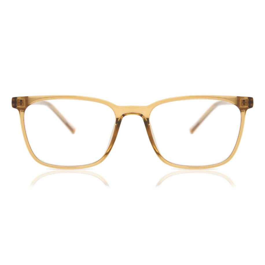 Heren Vierkant Volledige rand Plastic Bruin Bril - Anti-Blauwlichtglazen - SmartBuy Collection