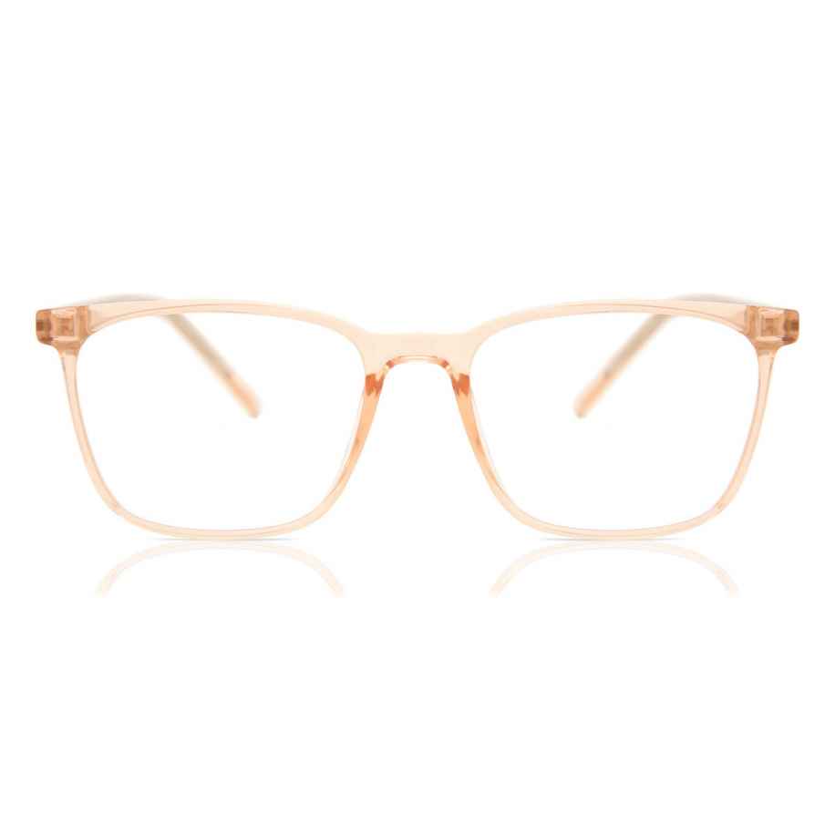 Heren Vierkant Volledige rand Plastic Roze Bril - Anti-Blauwlichtglazen - SmartBuy Collection