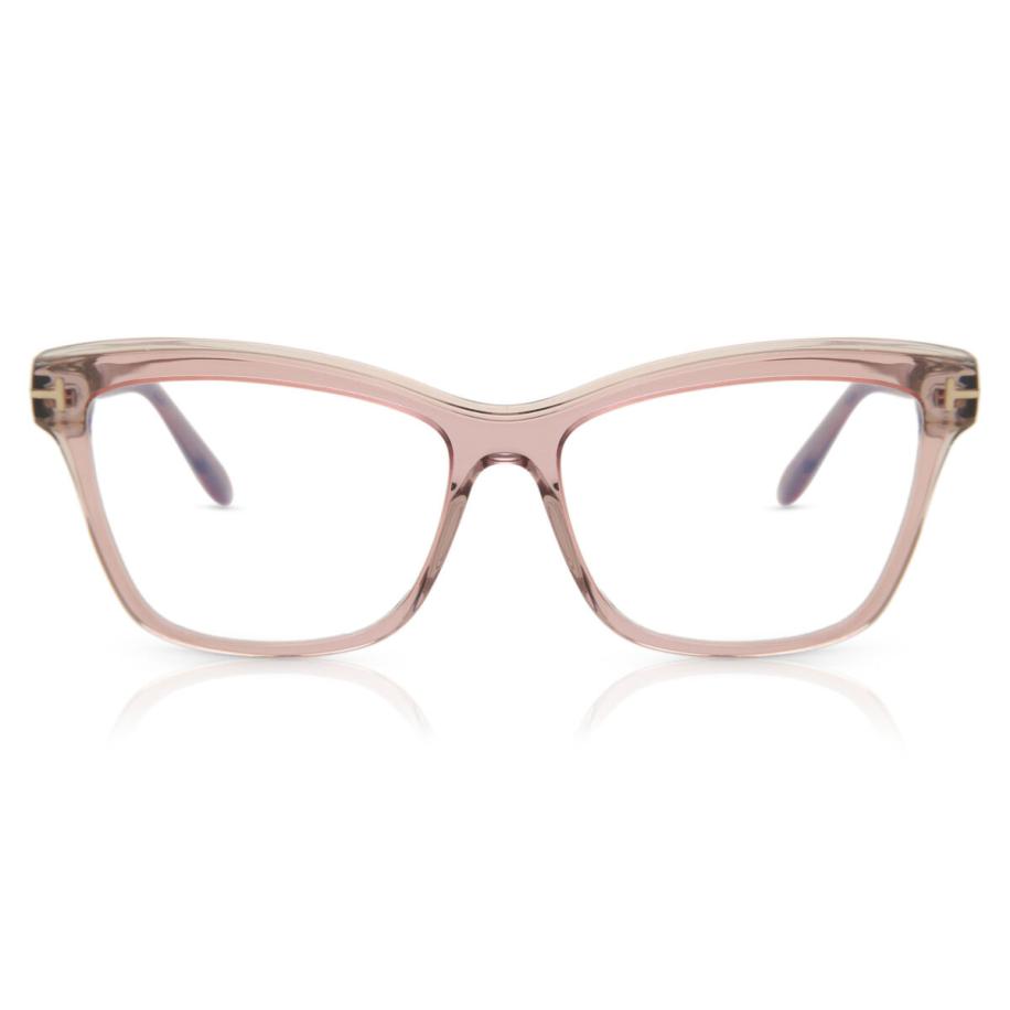 Tom Ford FT5619-B 72 Blauw-Light Block Roze Dames Bril