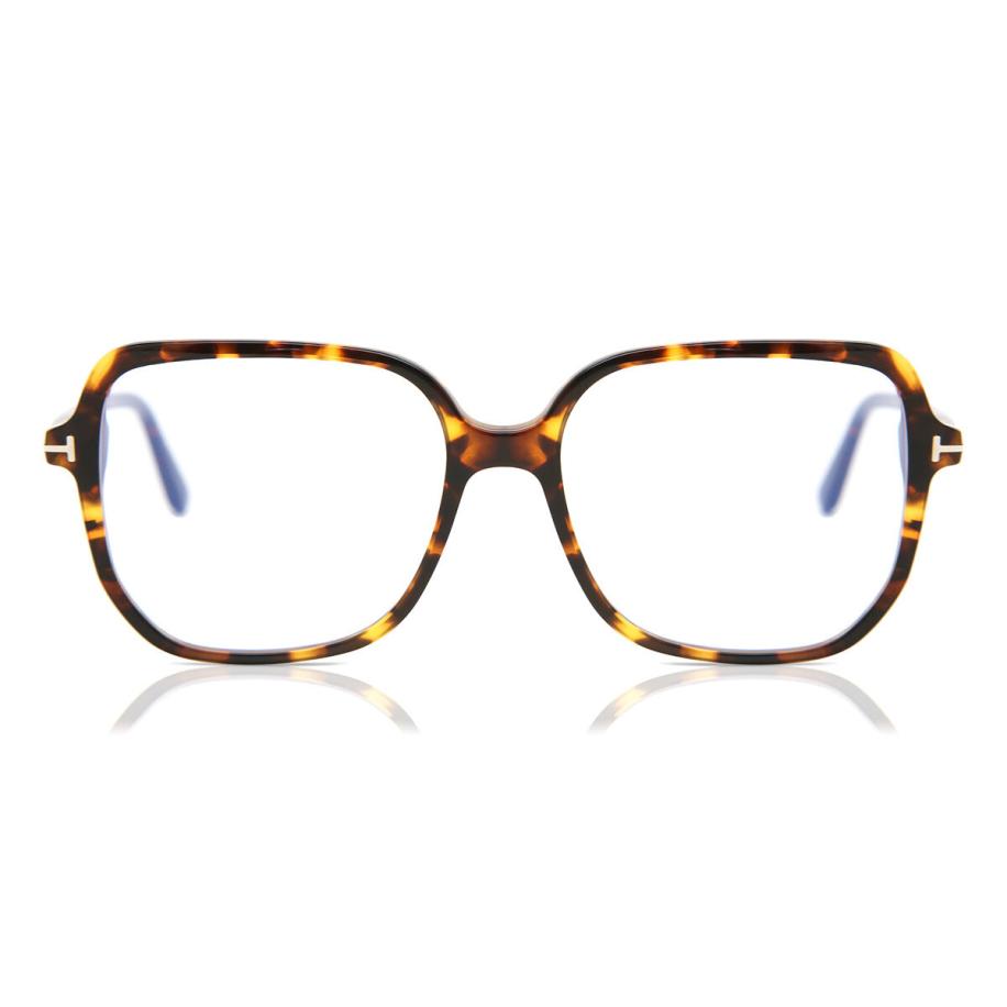 Tom Ford FT5578-B 52 Blauw-Light Block Tortoiseshell Dames Bril