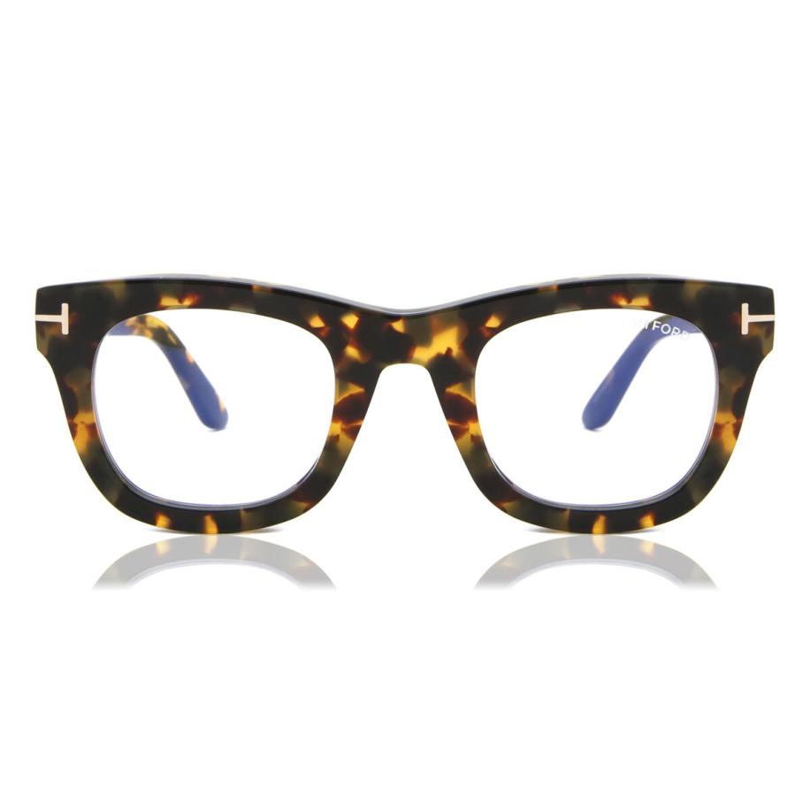 Tom Ford FT5872-B Blauw-Light Block 55 Tortoiseshell Heren Bril