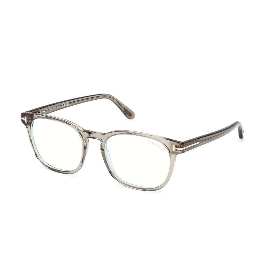 Tom Ford FT5868-B 51 Blauw-Light Block Doorzichtig Heren Bril