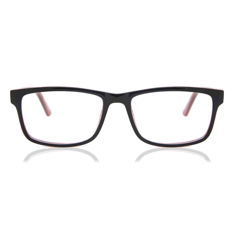 Heren Ovaal Volledige rand Plastic Zwart Bril - Anti-Blauwlichtglazen - SmartBuy Collection