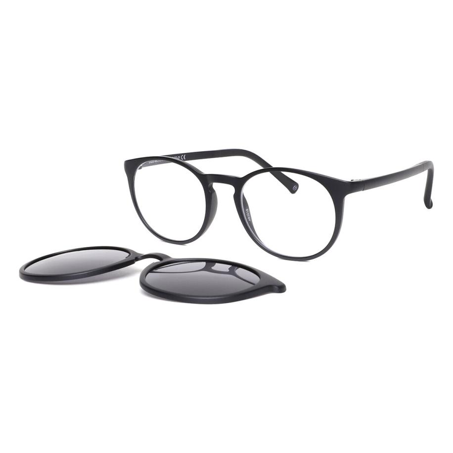 Heren Ovaal Clip-On Plastic Zwart Bril - Anti-Blauwlichtglazen - SmartBuy Collection