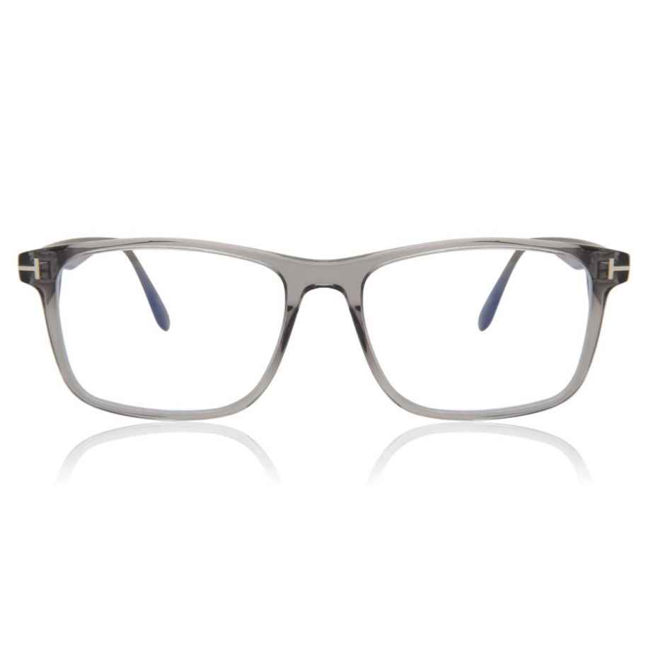Tom Ford FT5752-B 20 Blauw-Light Block Doorzichtig Heren Bril