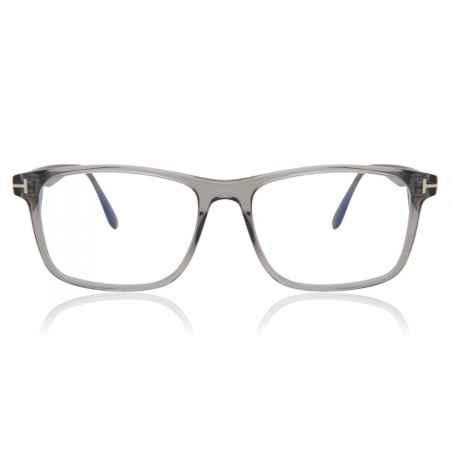 Tom Ford FT5752-B 020 Blauw-Light Block Doorzichtig Heren Bril