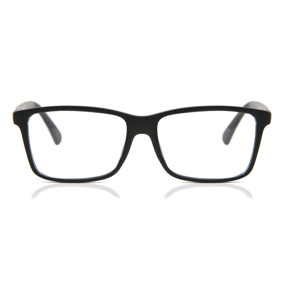Heren Vierkant Volledige rand Plastic Zwart Bril - Anti-Blauwlichtglazen - SmartBuy Collection
