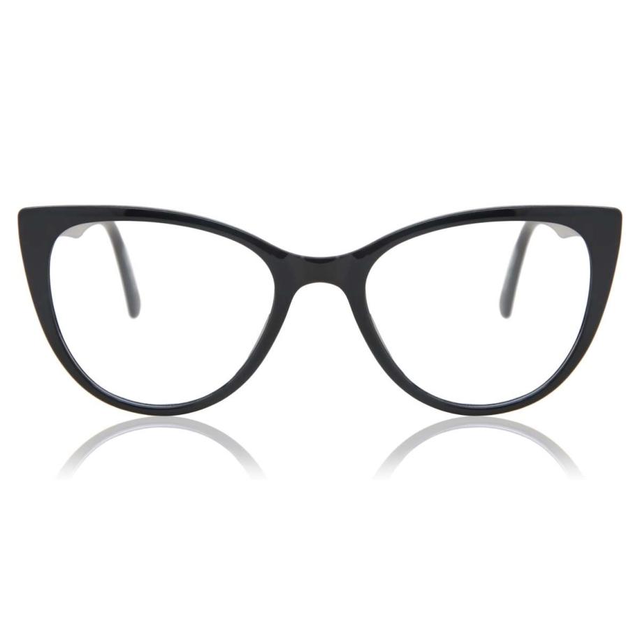 Dames Cat-eye Volledige rand Plastic Zwart Bril - Anti-Blauwlichtglazen - SmartBuy Collection