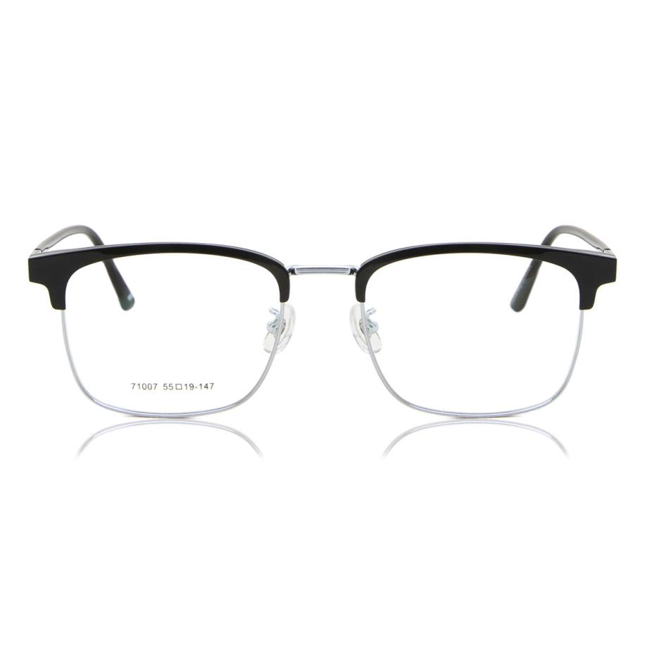 Heren Browline Volledige rand Plastic Zwart Bril - Anti-Blauwlichtglazen - SmartBuy Collection