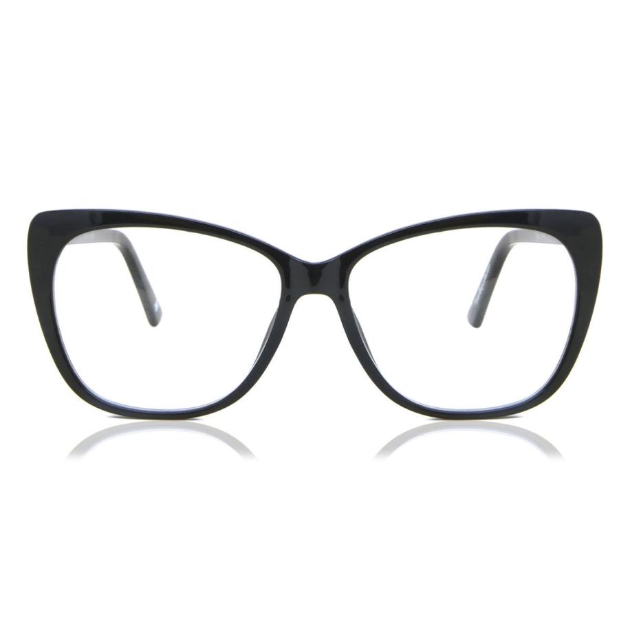 Dames Cat-eye Volledige rand Plastic Zwart Bril - Anti-Blauwlichtglazen - SmartBuy Collection