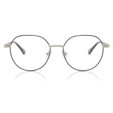 Heren Ovaal Volledige rand Metaal Blauw Bril - Anti-Blauwlichtglazen - SmartBuy Collection