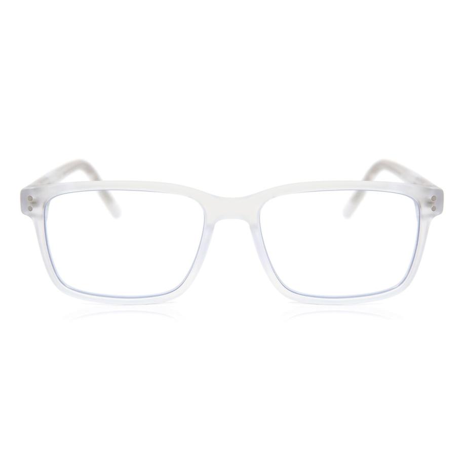 Heren Vierkant Volledige rand Plastic Wit Bril - Anti-Blauwlichtglazen - SmartBuy Collection