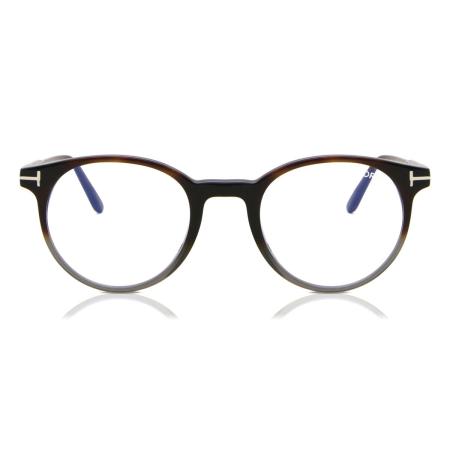 Tom Ford FT5695-B 056 Blauw-Light Block Tortoiseshell Heren Bril