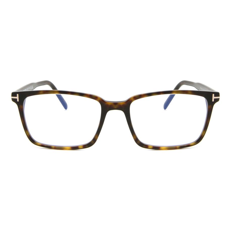 Tom Ford FT5802-B 52 Blauw-Light Block Tortoiseshell Heren Bril