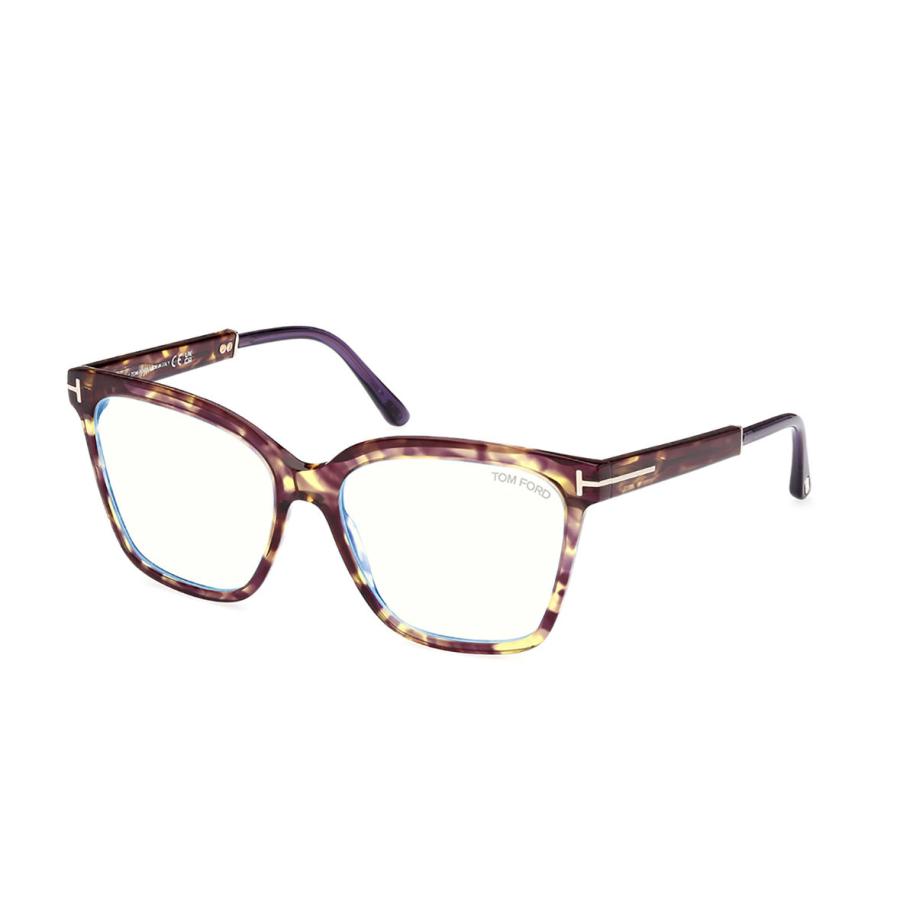 Tom Ford FT5892-B 55 Blauw-Light Block Tortoiseshell Dames Bril