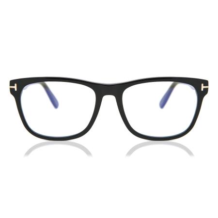 Tom Ford FT5662-B-N 001 Blauw-Light Block Zwart Heren Bril