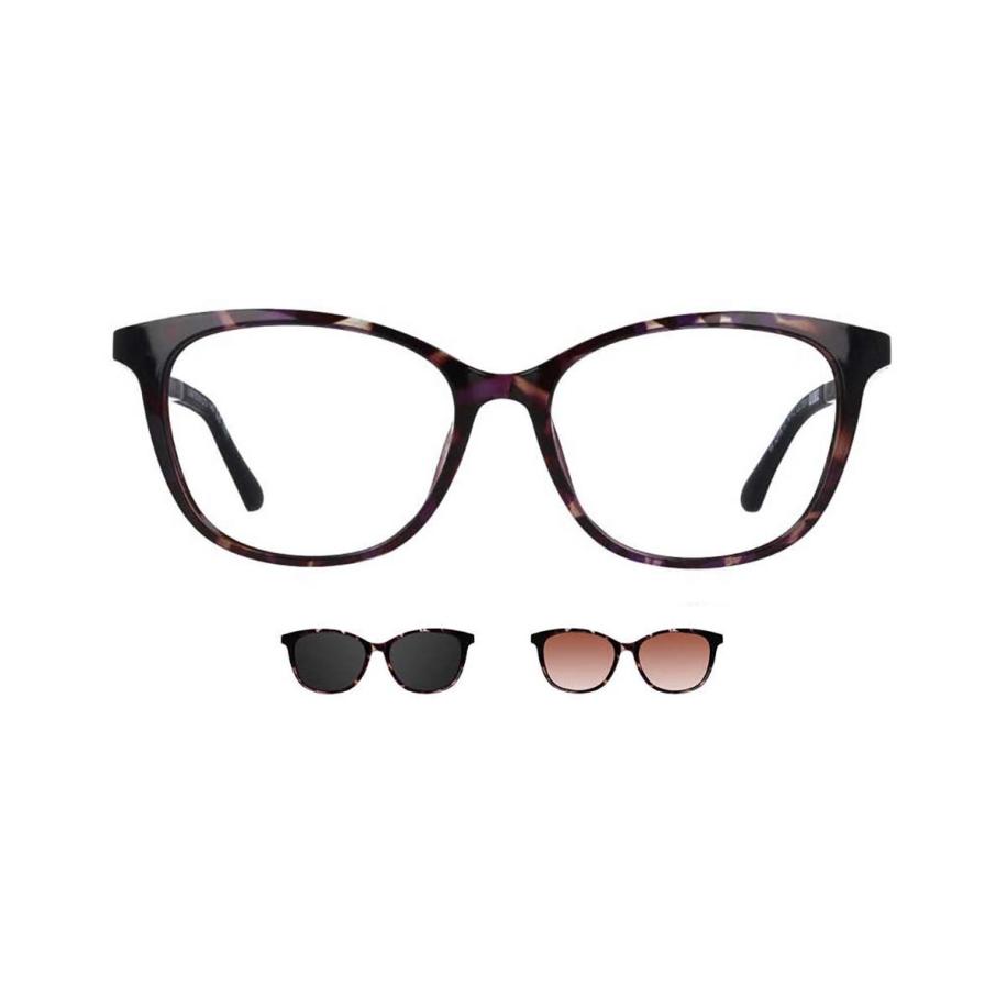 Dames Cat-eye Clip-On Plastic Tortoiseshell Bril - Anti-Blauwlichtglazen - SmartBuy Collection