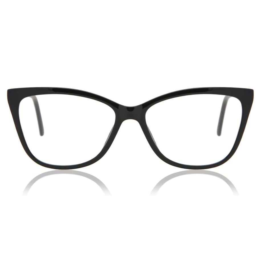 Dames Cat-eye Volledige rand Plastic Zwart Bril - Anti-Blauwlichtglazen - SmartBuy Collection
