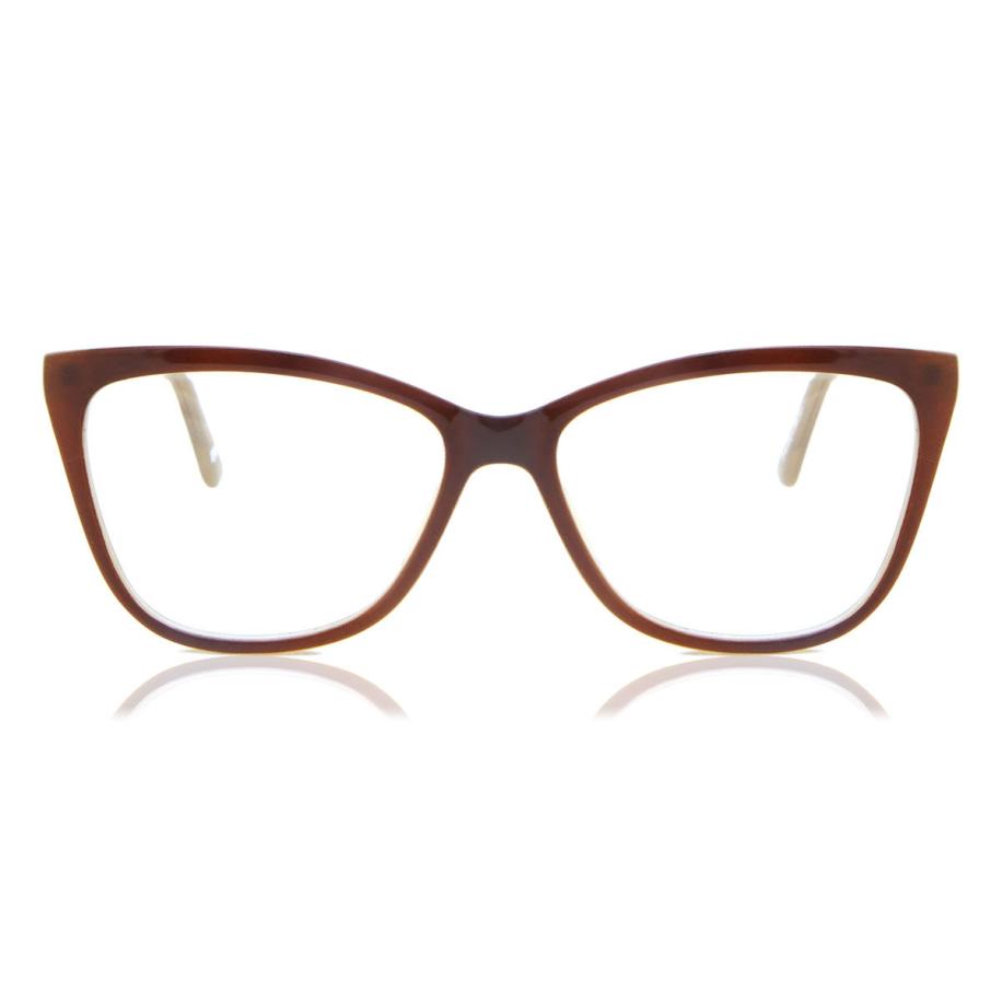 Dames Cat-eye Volledige rand Plastic Bruin Bril - Anti-Blauwlichtglazen - SmartBuy Collection