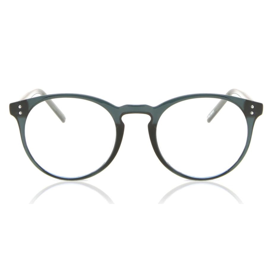 Heren Ovaal Volledige rand Plastic Grijs Bril - Anti-Blauwlichtglazen - SmartBuy Collection