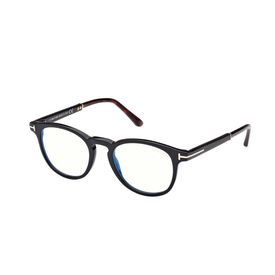 Tom Ford FT5891-B 5 Blauw-Light Block Zwart Heren Bril