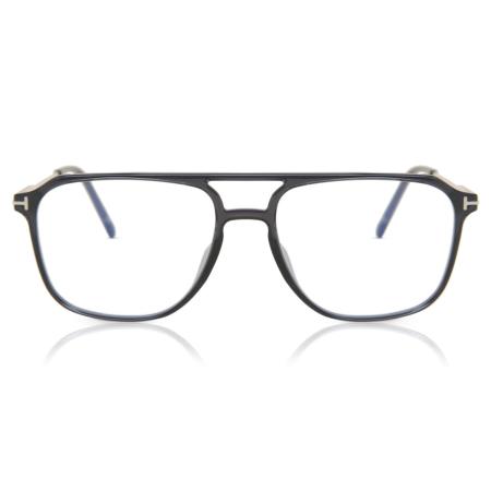 Tom Ford FT5665-B 020 Blauw-Light Block Grijs Heren Bril