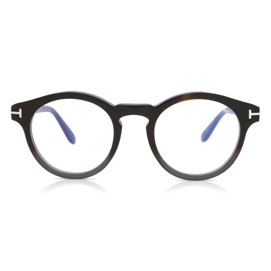 Tom Ford FT5887-B Blauw-Light Block 56 Tortoiseshell Heren Bril