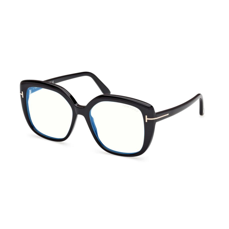 Tom Ford FT6043-B 1 Blauw-Light Block Zwart Dames Bril