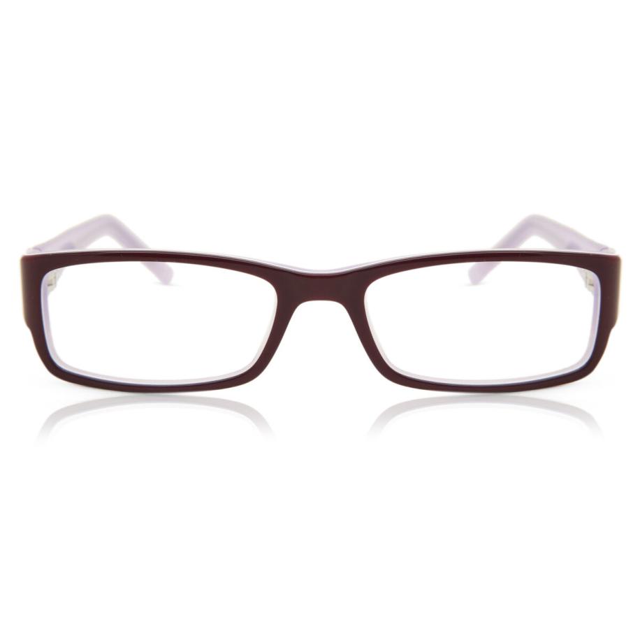 Dames Rechthoek Volledige rand Acetaat Purple Bril - Anti-Blauwlichtglazen - SmartBuy Collection