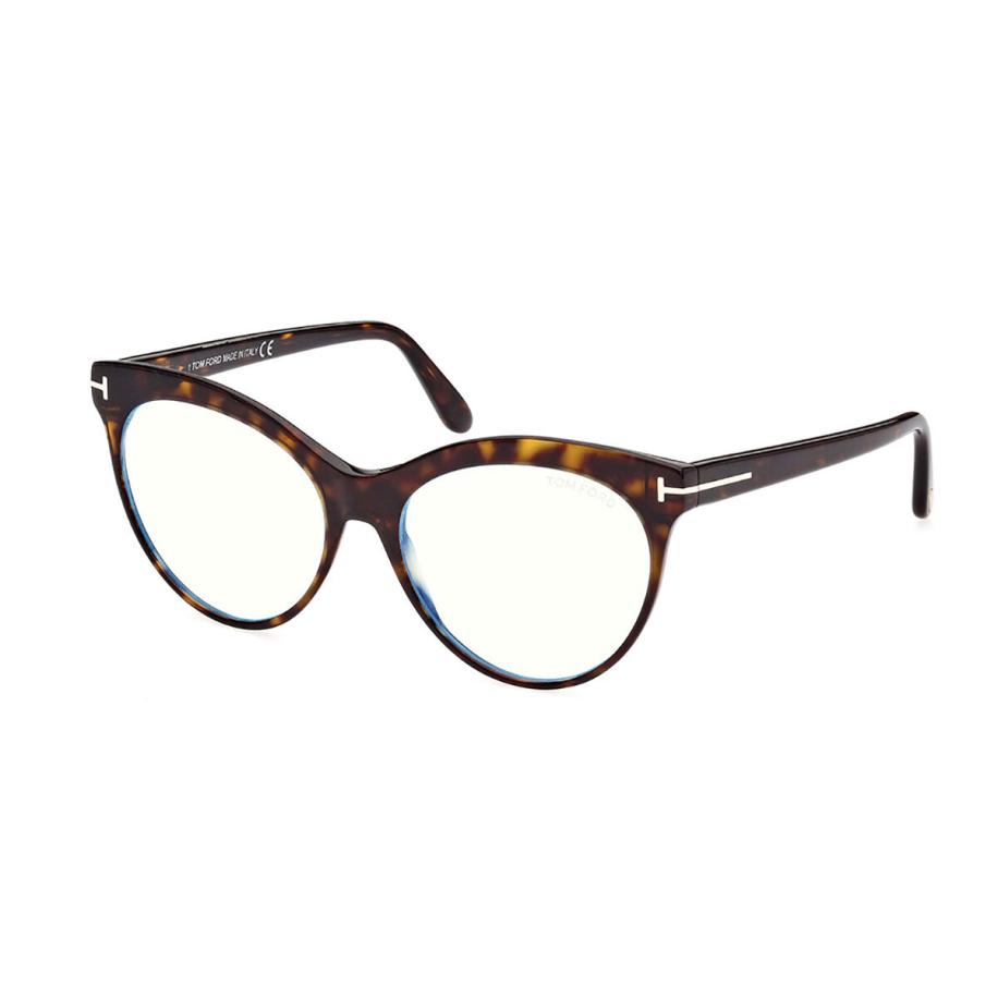 Tom Ford FT5827-B 52 Blauw-Light Block Tortoiseshell Dames Bril