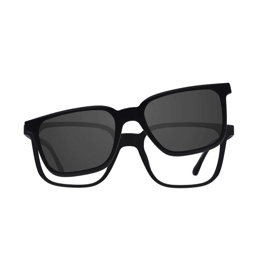 Heren Vierkant Clip-On Plastic Zwart Bril - Anti-Blauwlichtglazen - SmartBuy Collection