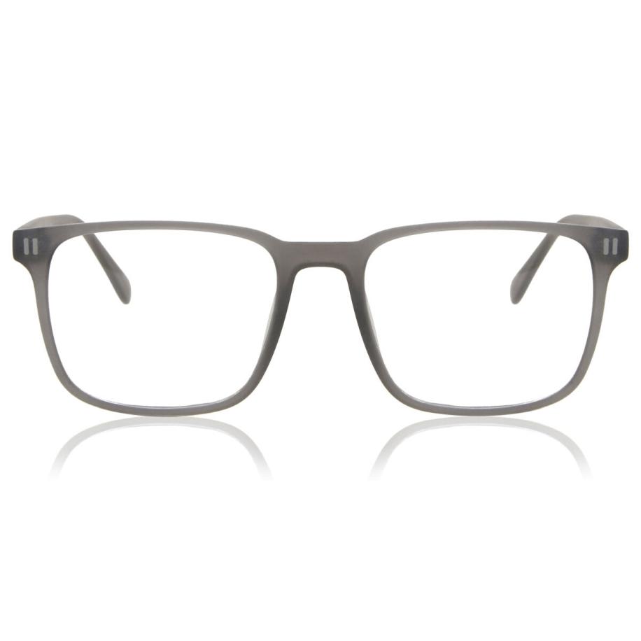 Heren Vierkant Volledige rand Plastic Grijs Bril - Anti-Blauwlichtglazen - SmartBuy Collection